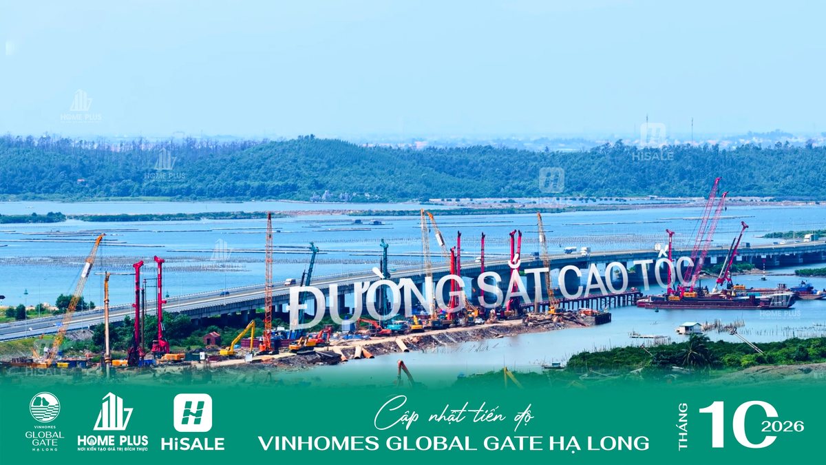 Tiến độ tháng 10/2026: đường sắt cao tốc